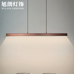 餐厅灯创意灯具办公室吊灯北欧吧台工业风现代简约led长条灯