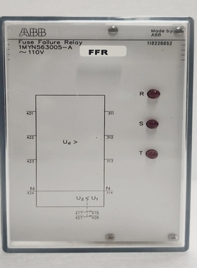 ABB1MYN563005-A熔断器故障继电器FFR110V