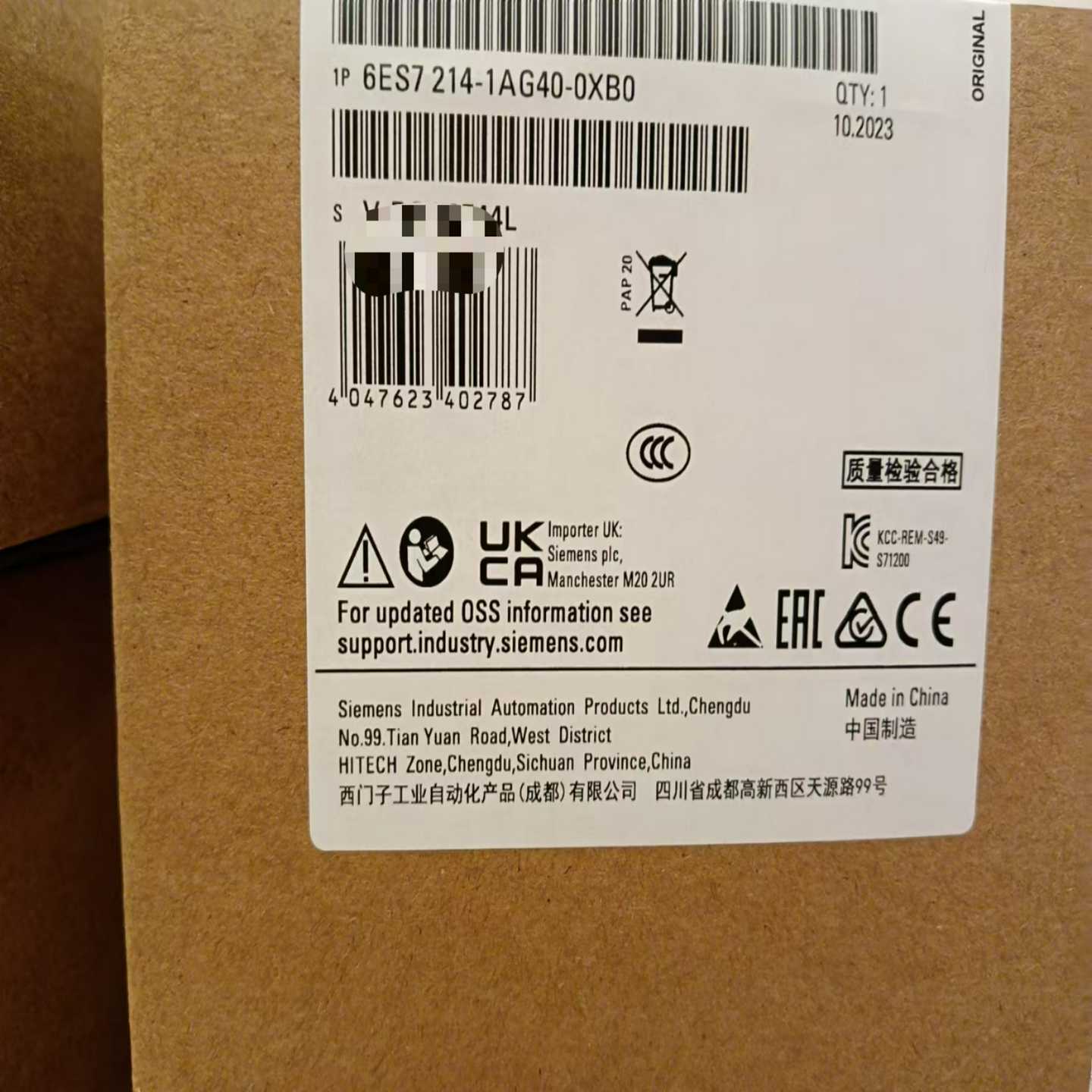 PLC模块,型号6ES7 214~询价