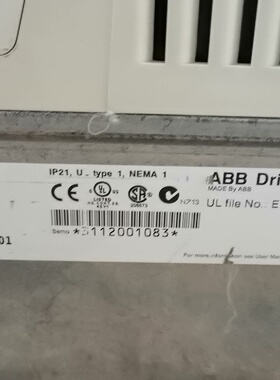 ABB变频器ACS8000100163P901实