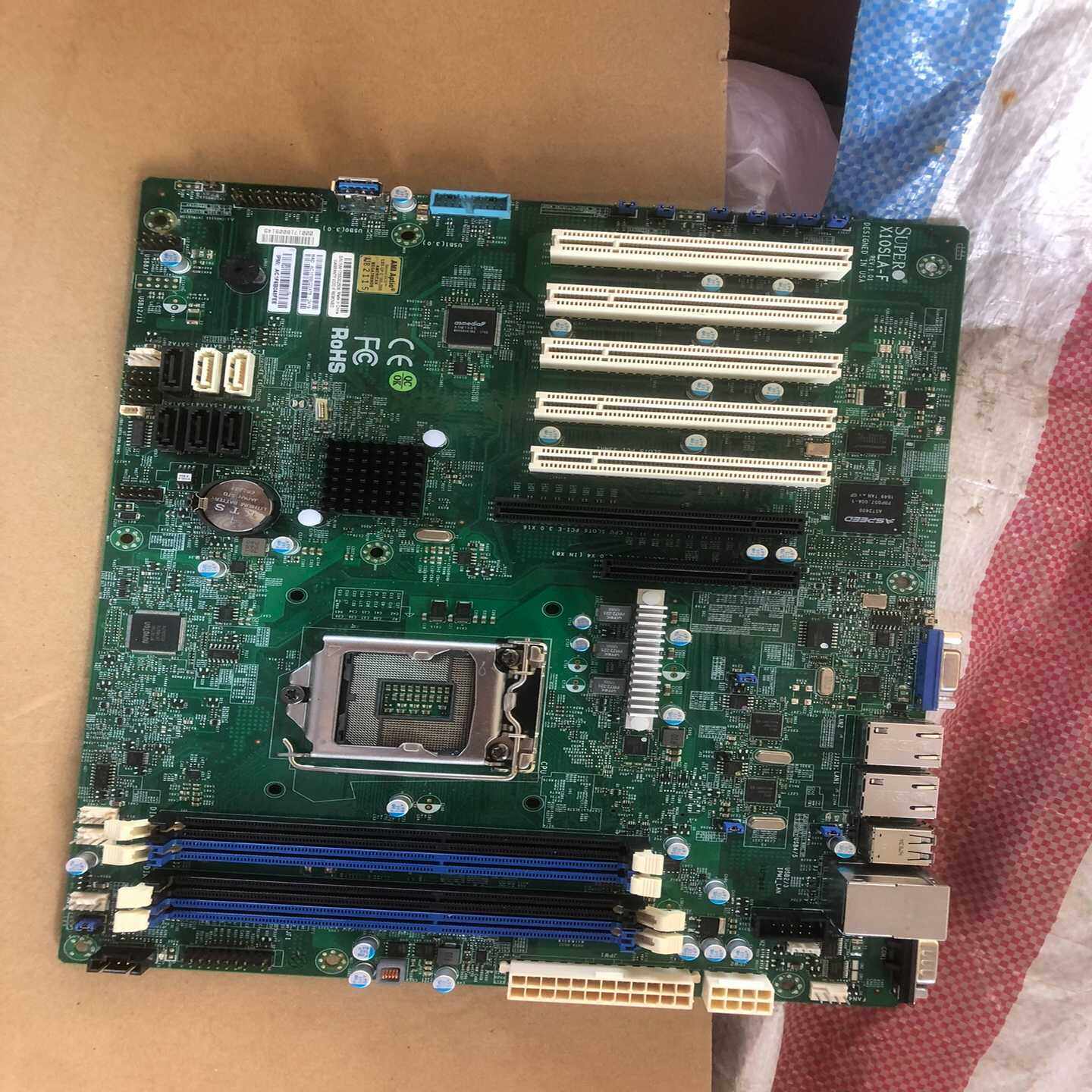 超微型号：X10SLA-F服务器工控主板，1150针脚。5个一议价商品