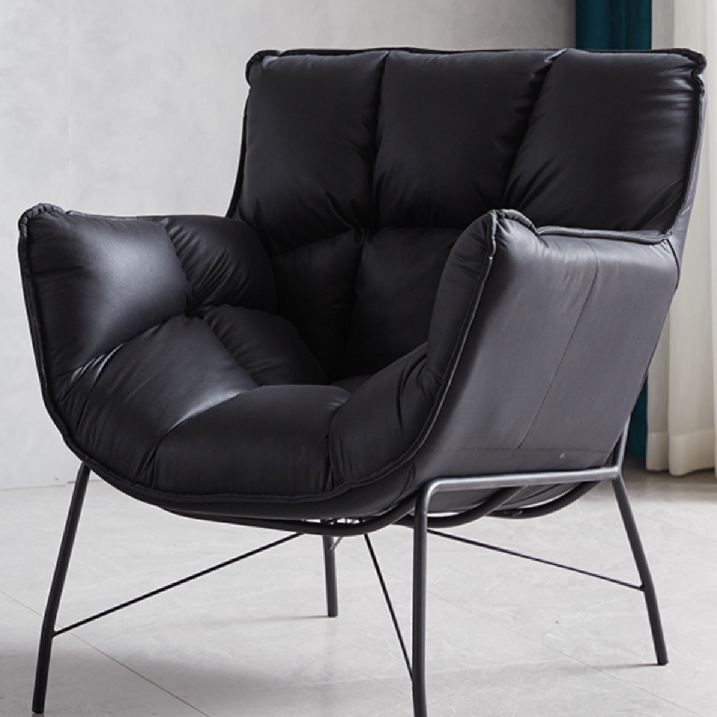 众之亿北欧简约懒人沙发椅客厅阳台卧室艺术久坐轻奢洽谈单人美甲