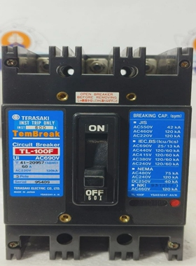 TERASAKITL-100FTEMBREAK60A3POLECIRCUITBREAKERMCCBAC6