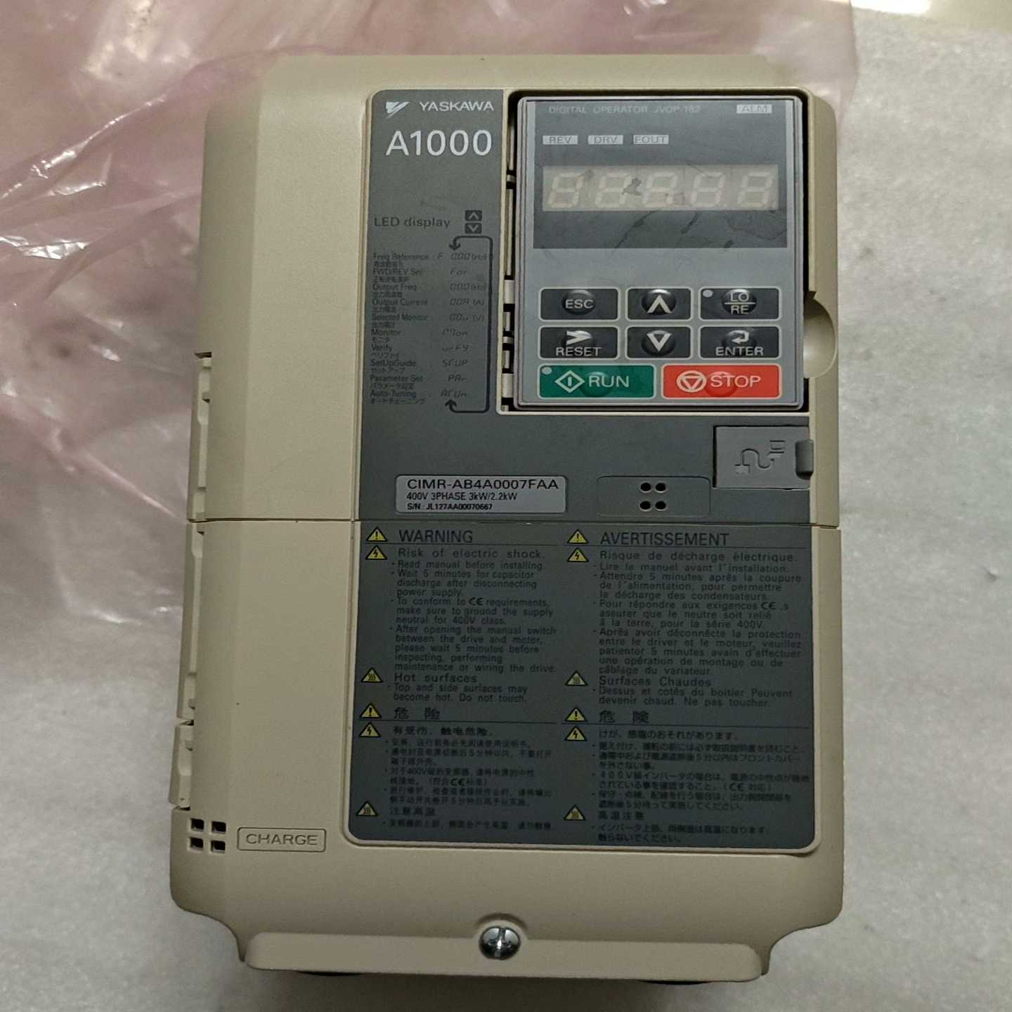 没有盒子包装安川变频器CIMR-AB4A0007FAA便~询价