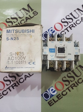 MITSUBISHIS-N25MAGNETICCONTACTOR25AMPVOLTAGE110VACFR