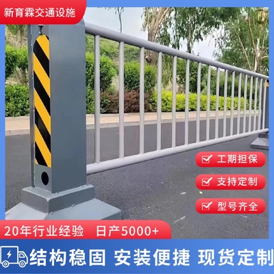 道路护栏市政护栏公路人行交通中央隔离护栏马路防撞安全栏杆围栏