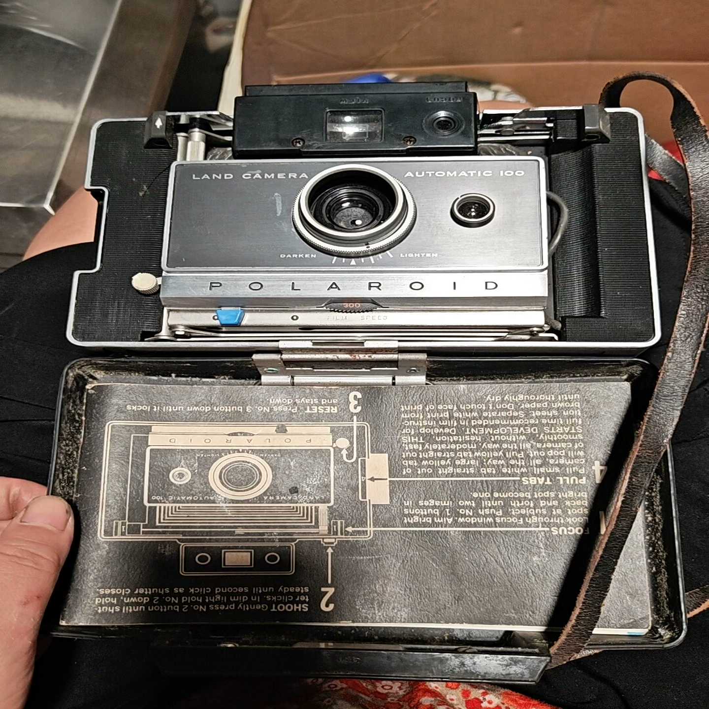 宝丽来Polaroid100风琴机撕拉片相机，如图所示，成色-询价客服