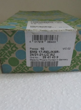 Phoenix Contact Mdulo Rel  EMG 17rel  Ksr 2421 21 lc Au 2941