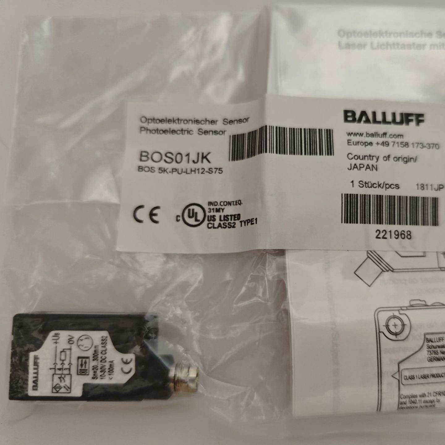 巴鲁夫传感器BOS01JK全新原装正品大量现货{议价}