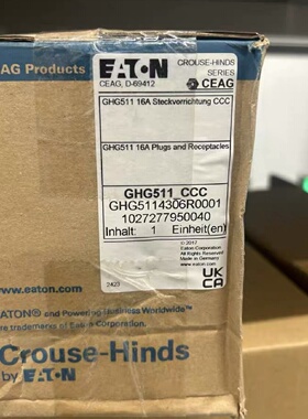 议价伊顿库柏壁式插座型号GHG5114306R0001