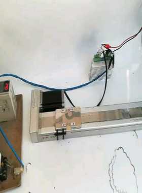 青蓝两相57步进驱动DH556带57电机电动直线模组一字询价