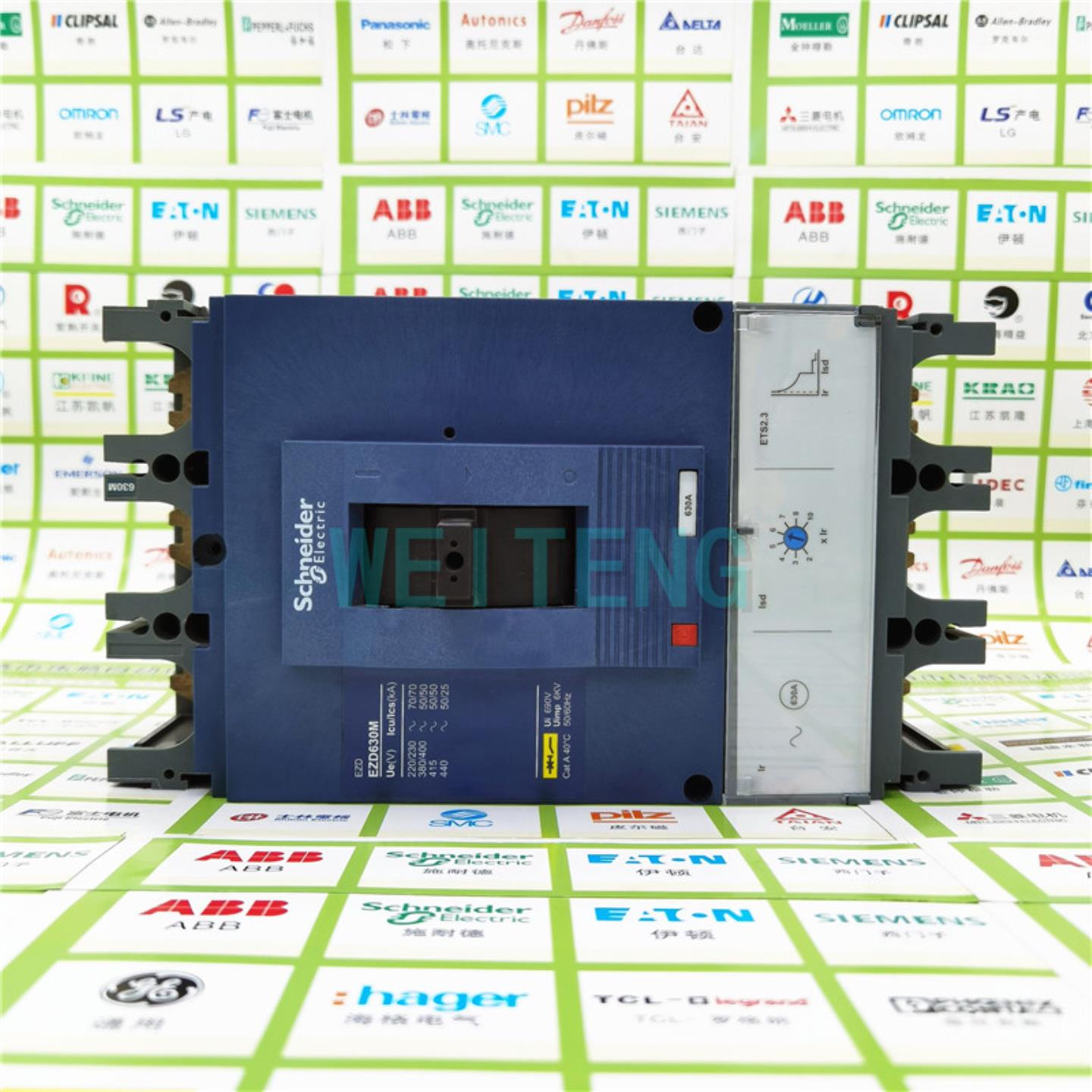 隆兴9年老店 施耐德 EZD630M ETS23 三相空气总闸开关630A塑壳*