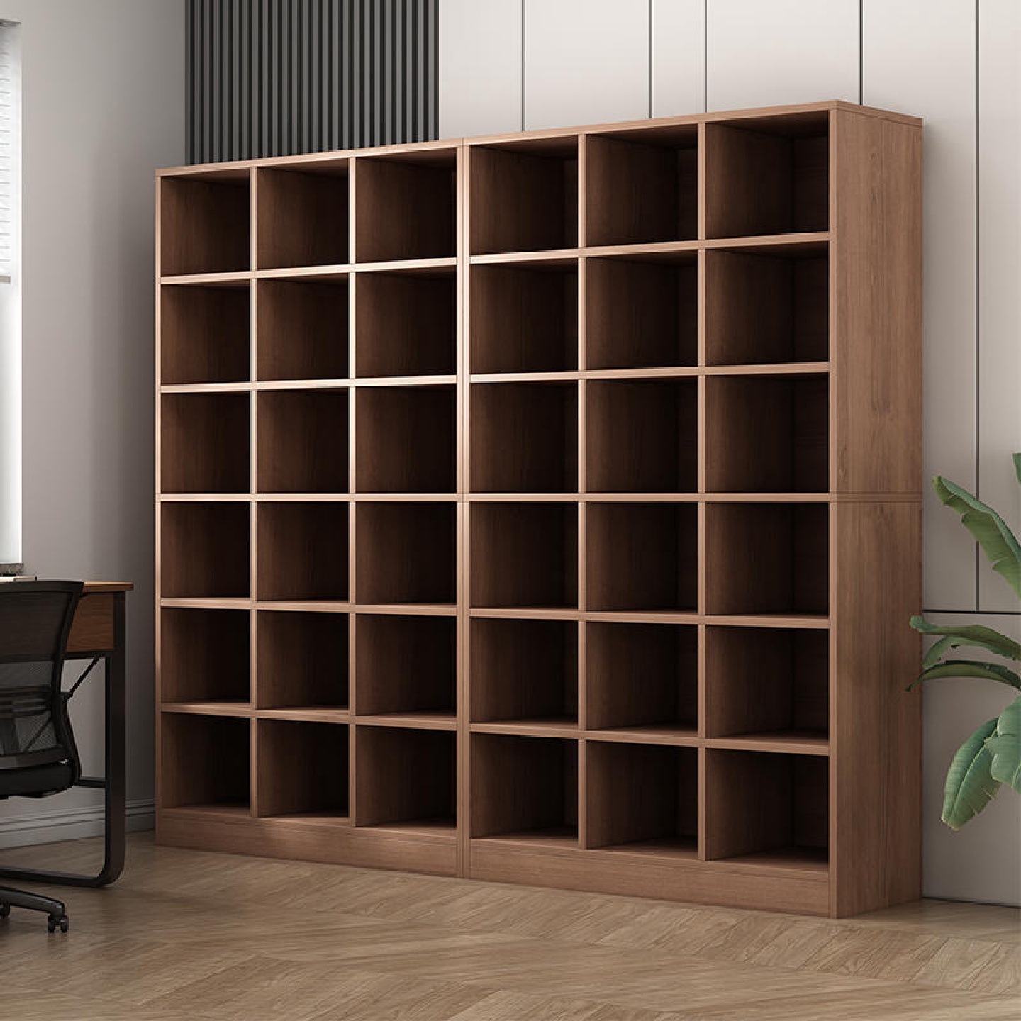 格斯蔓书柜书架置物架组合格子柜客厅靠墙收纳柜储物柜子整墙书柜