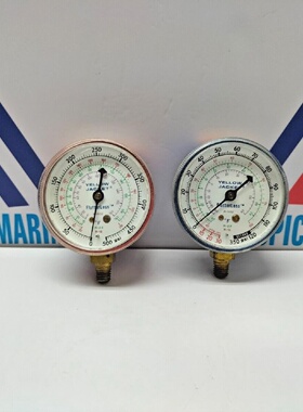 黄色夹克R502R22R12350PSI蓝色和500PSI红色压力表2件