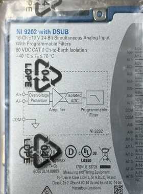 原装NI9202模拟输入模块，16通道，24位，支持D