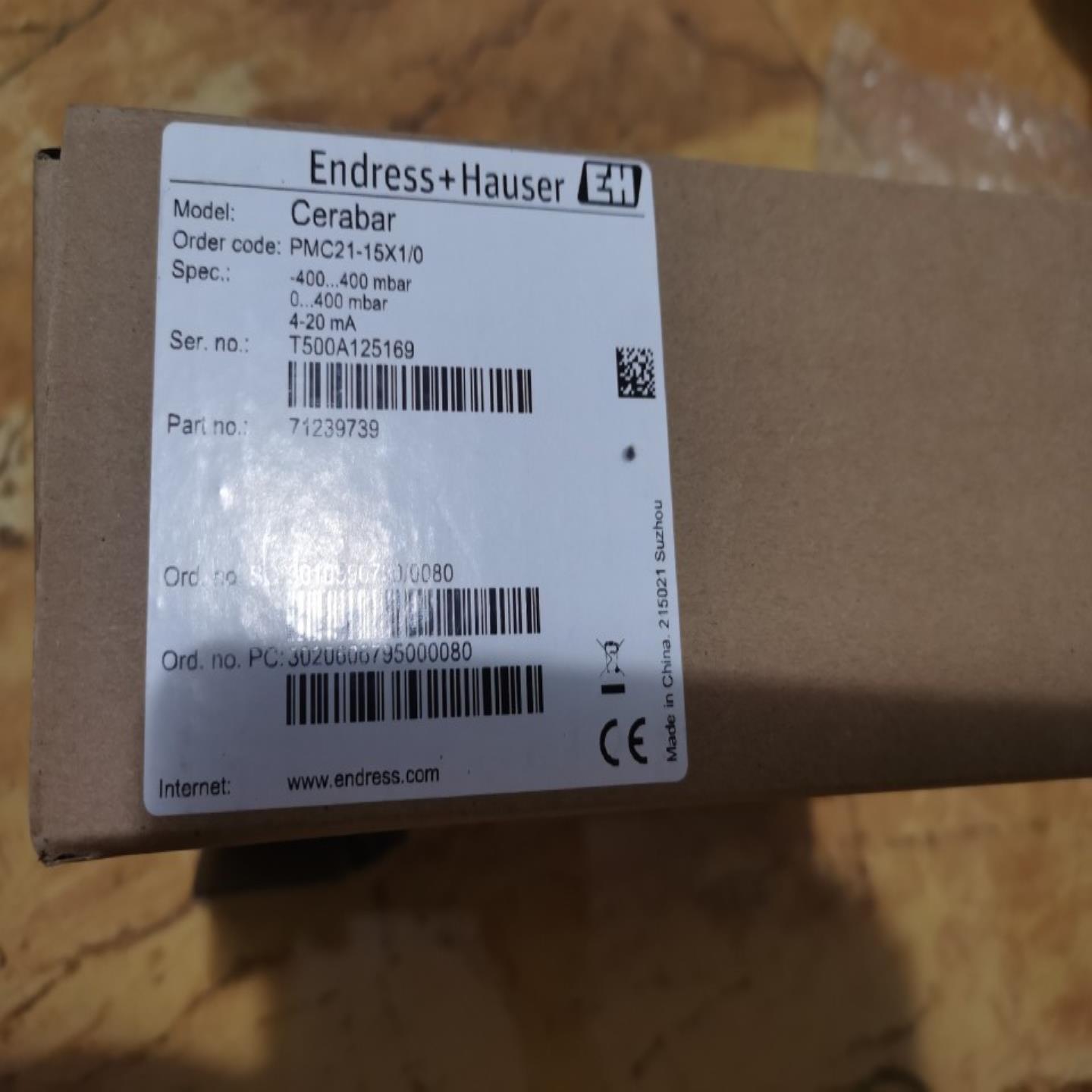 E+H压力变送器PMC21-15X10PMC21-AA1U1FBWBJA全新实物图现货