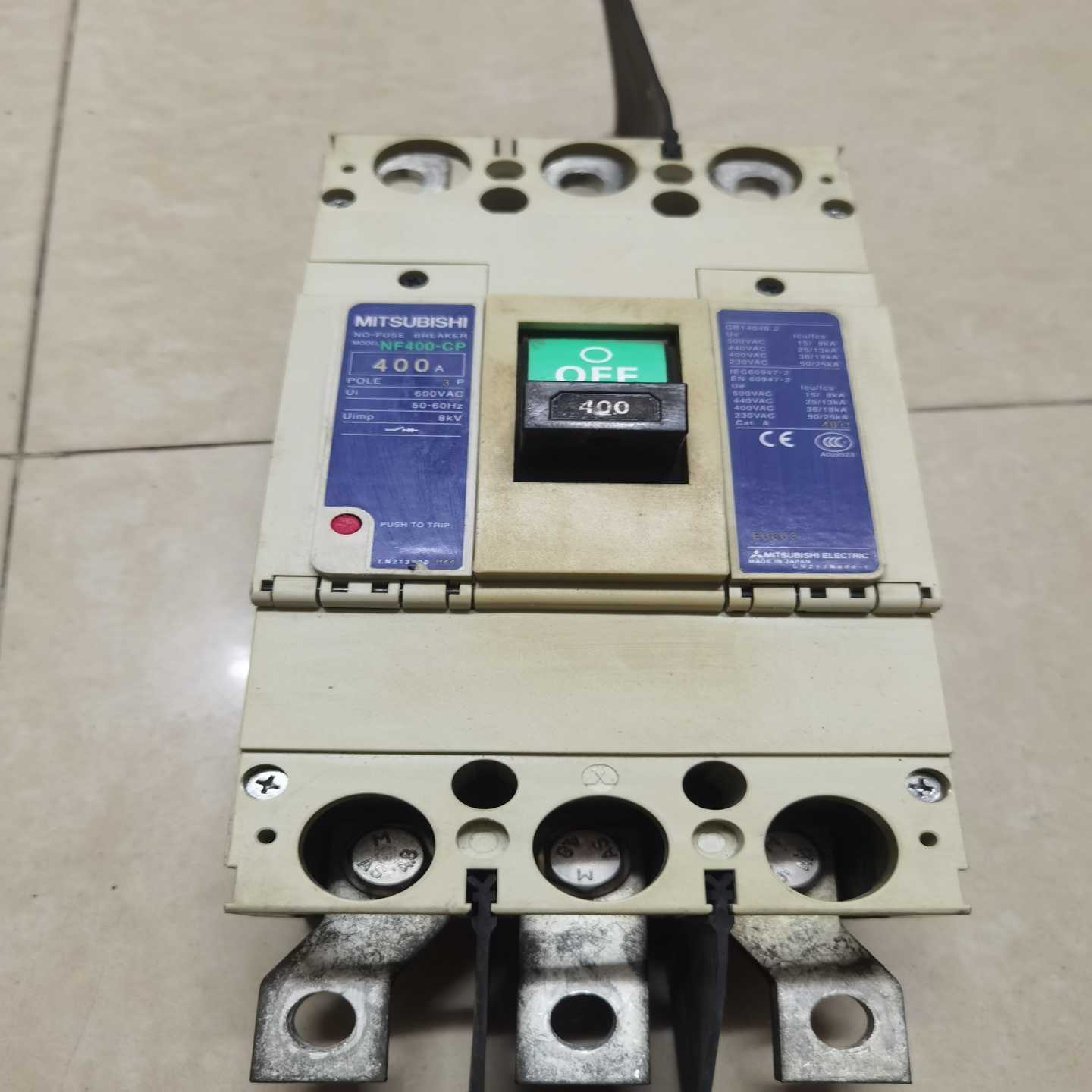 三菱空气开关，型号NF400-CP，3P，400A，功能包好--议价商品