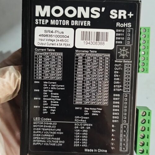 寻MOONSSR4Plus步进电机驱动器输入电压244