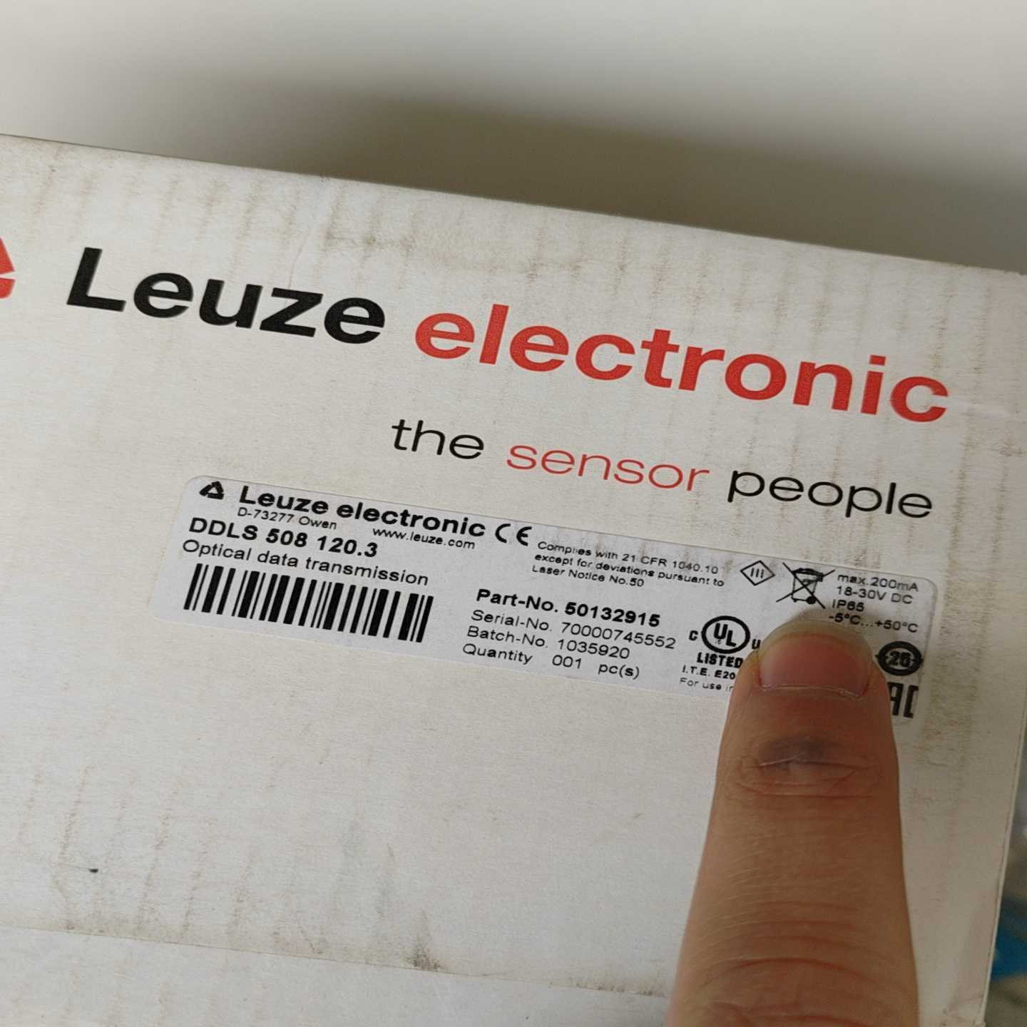 DDLS508120.3全新未拆封劳易测leuze全新--议价商品