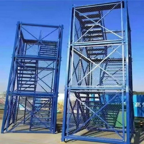 安全梯笼施工安全爬梯基坑防护通道建筑箱式防护网安全梯笼
