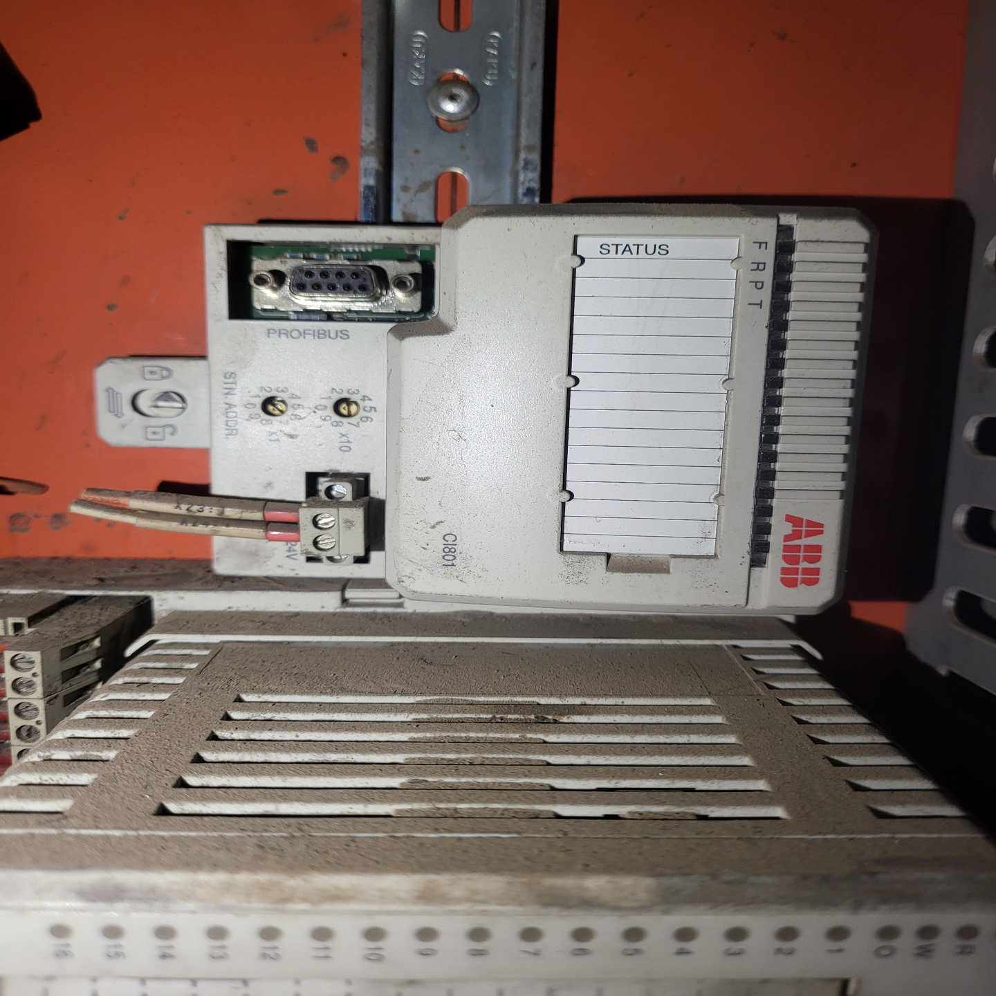 DCS控制模块，型号CI801，PROFIBUS接口