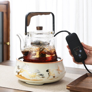 多功能智能陶瓷电陶炉耐热玻璃煮茶壶烧水壶家用煮茶炉煮茶器烤炉