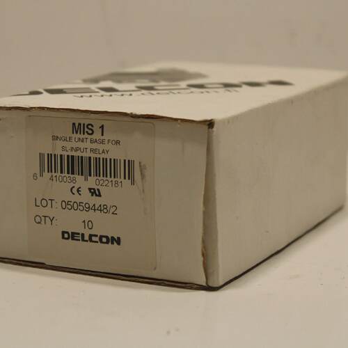 Delcon MIS1 10 pcs. Single Unit Base for SLInput Relay NEW