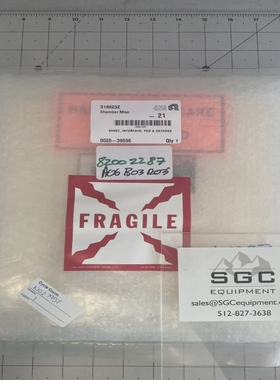 应用材料片、接口、PED和阴极PN:0020-39596