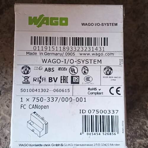 德国WAGO万可IO模块750337型号-询