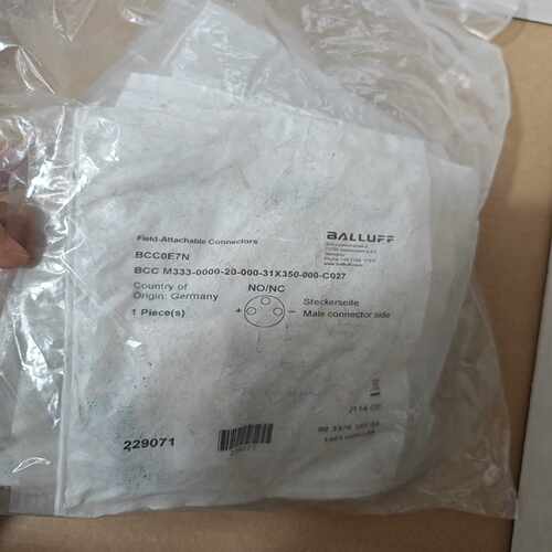 BALLUFF巴鲁夫BCC0E7N接插件BCC M333-0~询价