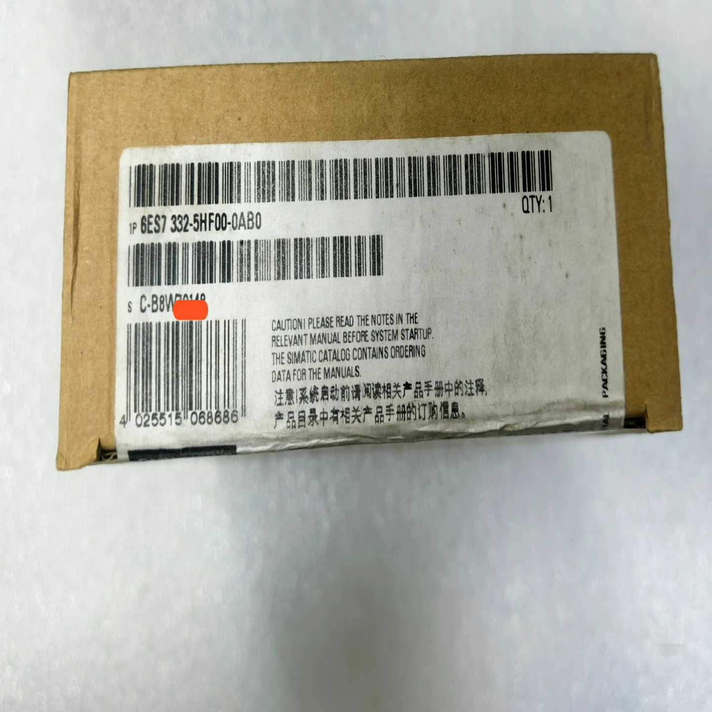 6ES7332-5HF00-0AB0西门子原装原标正品