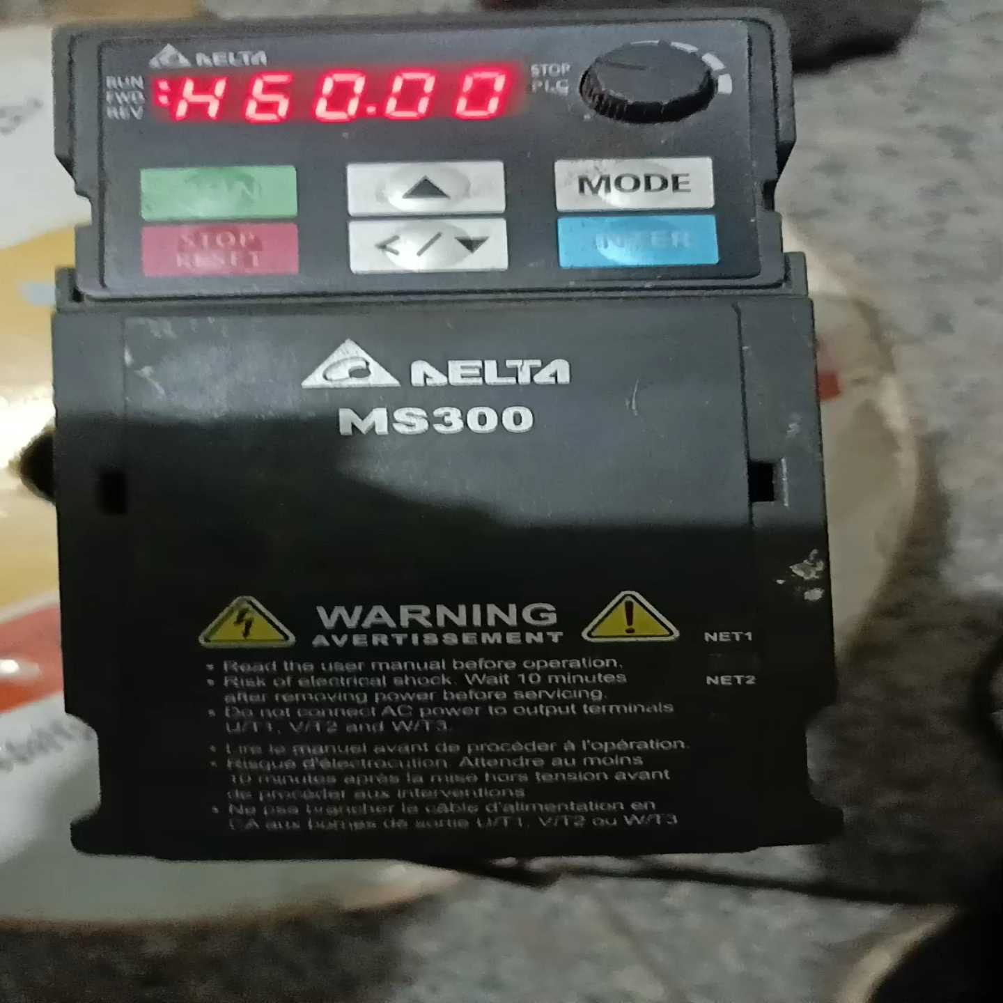 台达变频器。VFD4A8MS21ANSAA.0.75询价