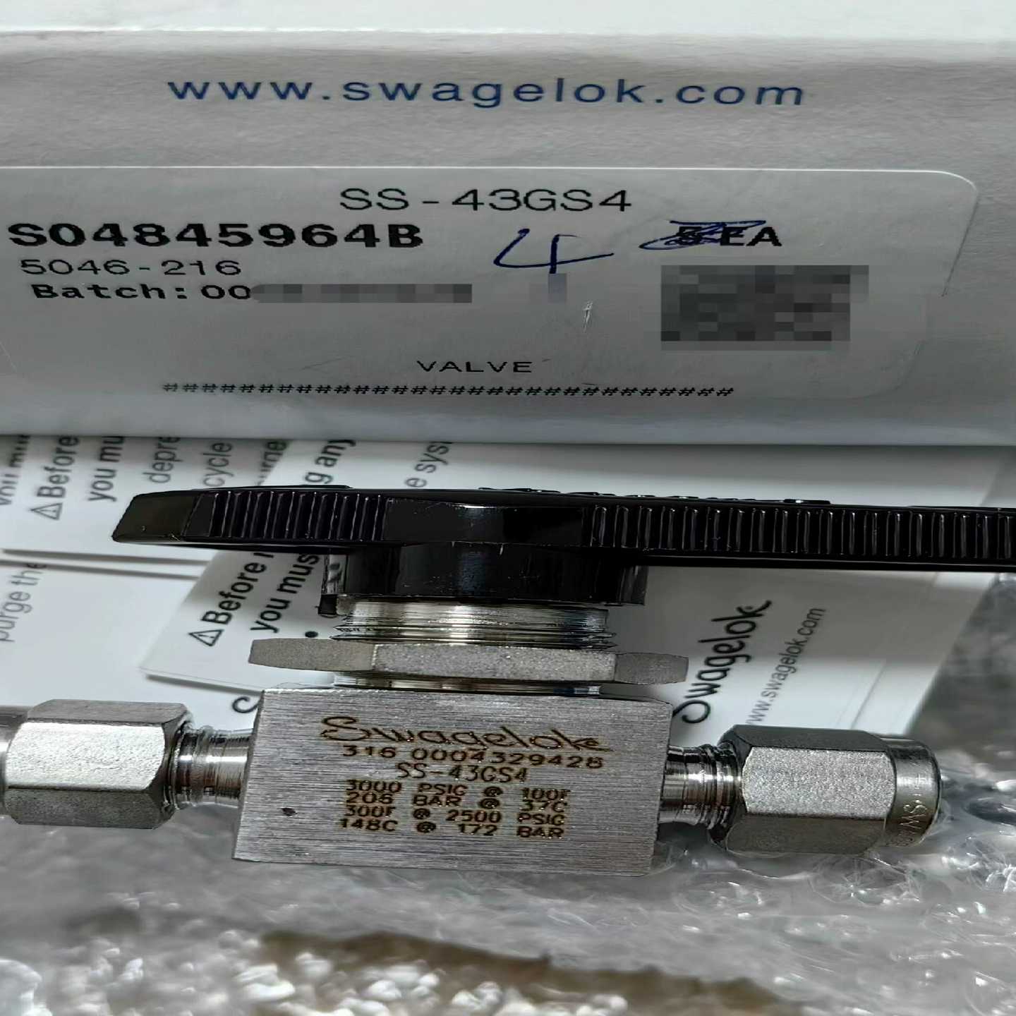 议价世伟洛克SwagelokSS-43GS4，全新原f装正品维修/现货