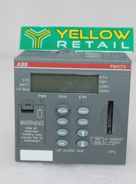 ABBPM573-ETHA7中央处理单元512KB以太网24VDC1SAP130300R