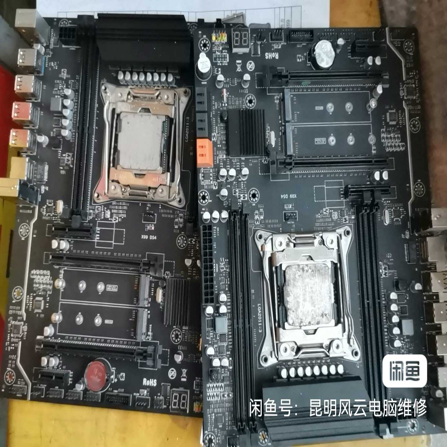 （议价）x99d4主板大板，无修，功能正常，带挡板，2个m.2