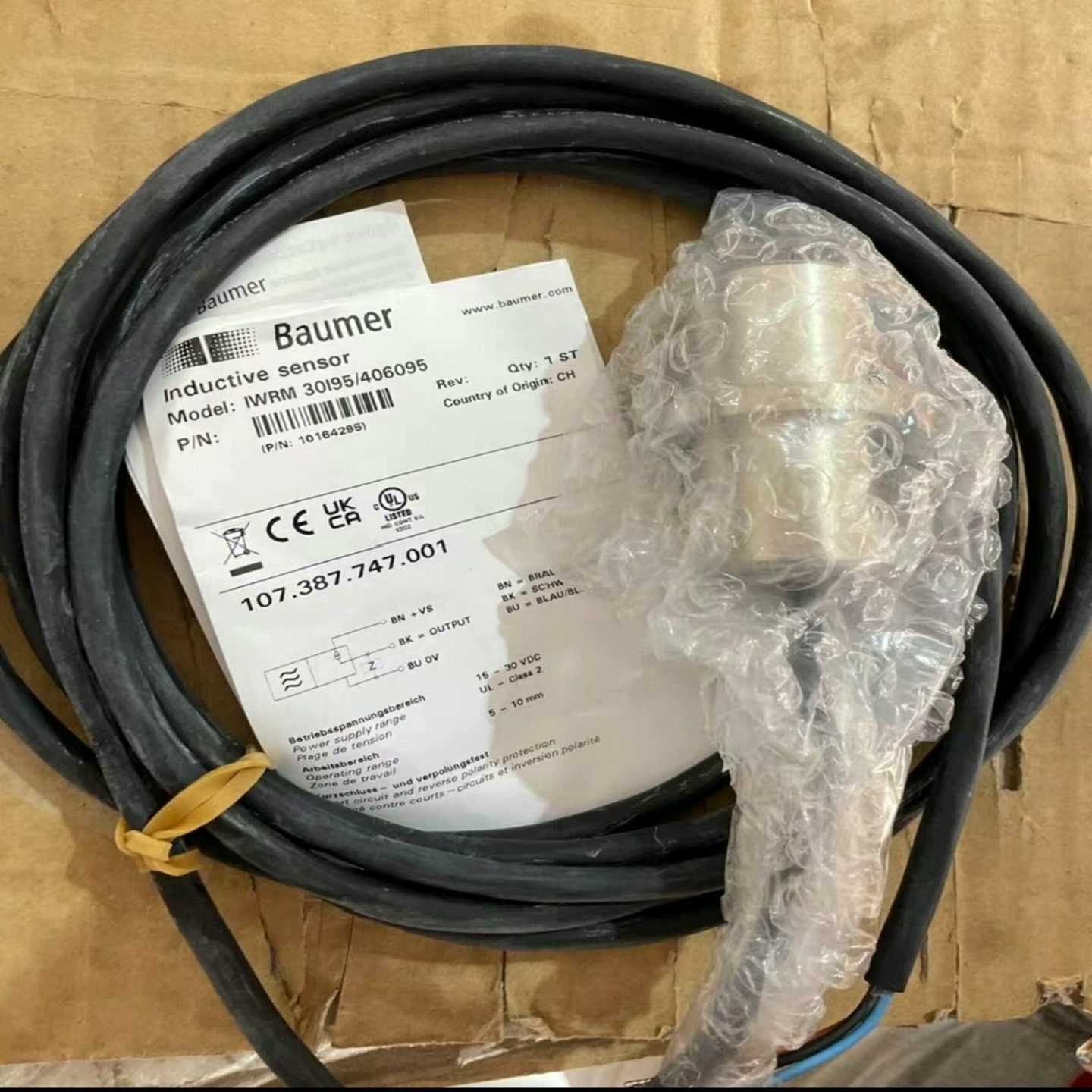 Baumer瓦锡兰主机位置传感器IWRM30I95/40--议价商品