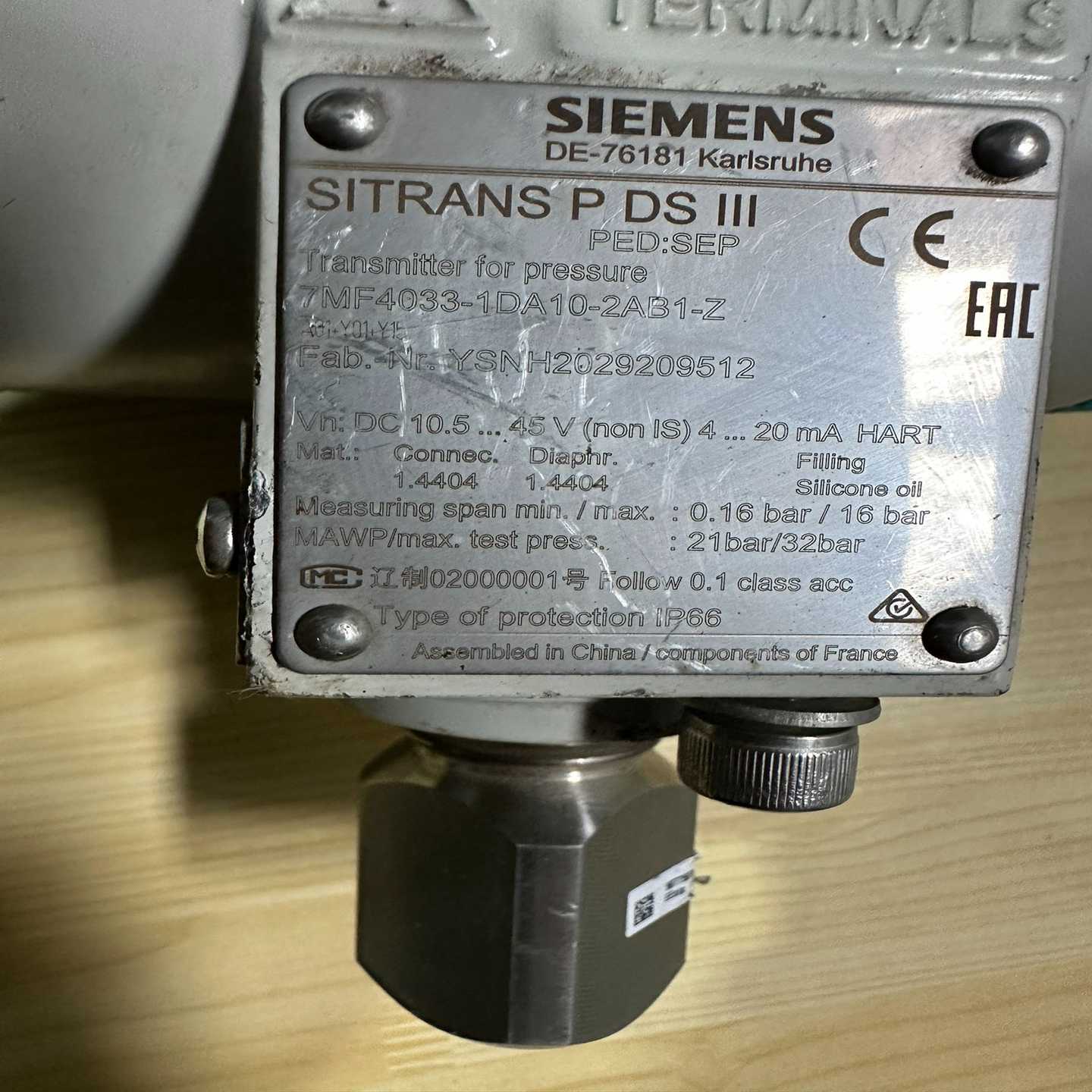 议价西门子压p力变送器7MF4033-1DA10-2AB1-Z现货/维修