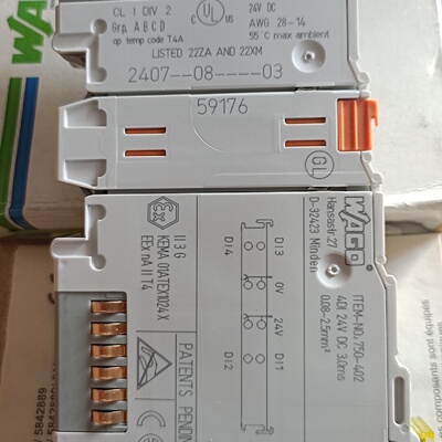 万可模块750402数字量模块原装全新wago75040