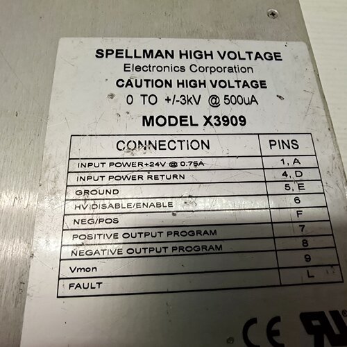 询价-议价Spellman斯派曼高压电源型号X39092块可