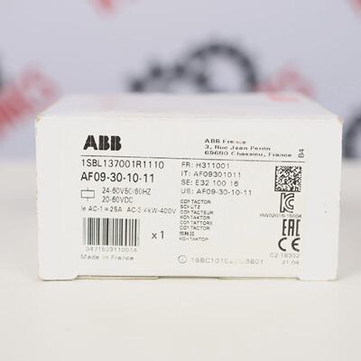 ABB 1SBL137001R1110 AF09301011 CONTACTOR  6 months warranty