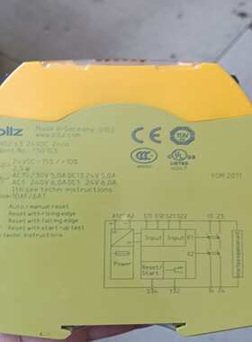 PiLZPNOZs3750103安全继电器原询价