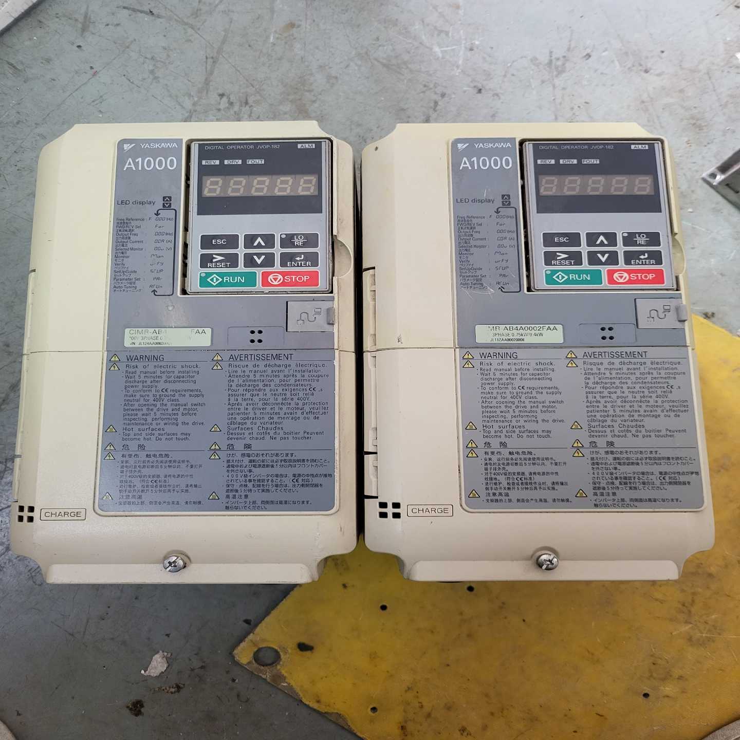 询价~安川变频器0.4/0.75KW CIMR-AB4A0002F