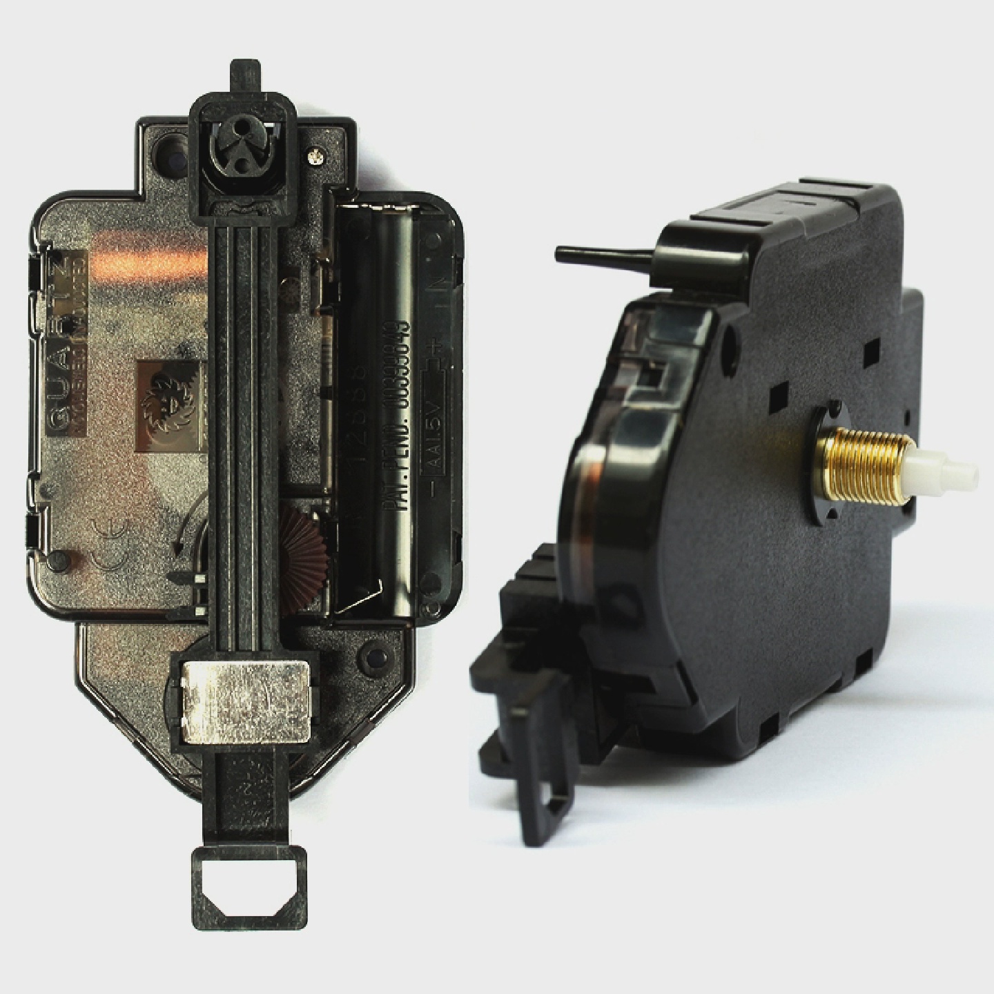 12888太阳摇摆机芯跳秒石英钟芯diy配件挂钟长轴8mm一体钟表芯