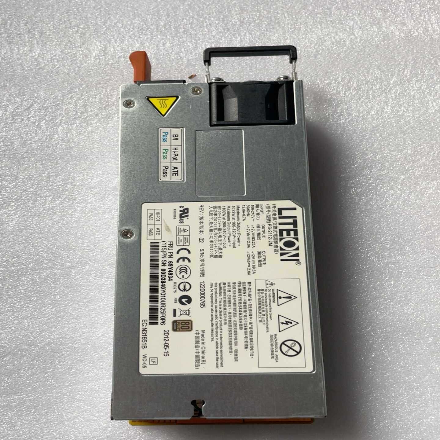 IBM，X3755M3电源，00AM071，PS-2112-【询价】