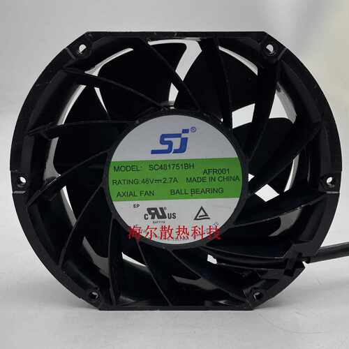 议价-汇川变频器SJSC481751BH48V2.7A暴力大p风量散热风扇17CM
