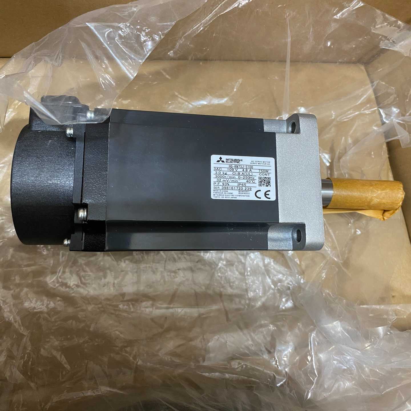 三菱伺服电机，型号HG-KN73J-S100，实物图拍摄，全--议价商品
