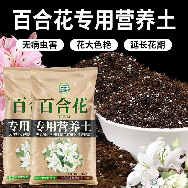 百合花专用营养土养花专用花卉通用种球土泥土种花土壤种植土