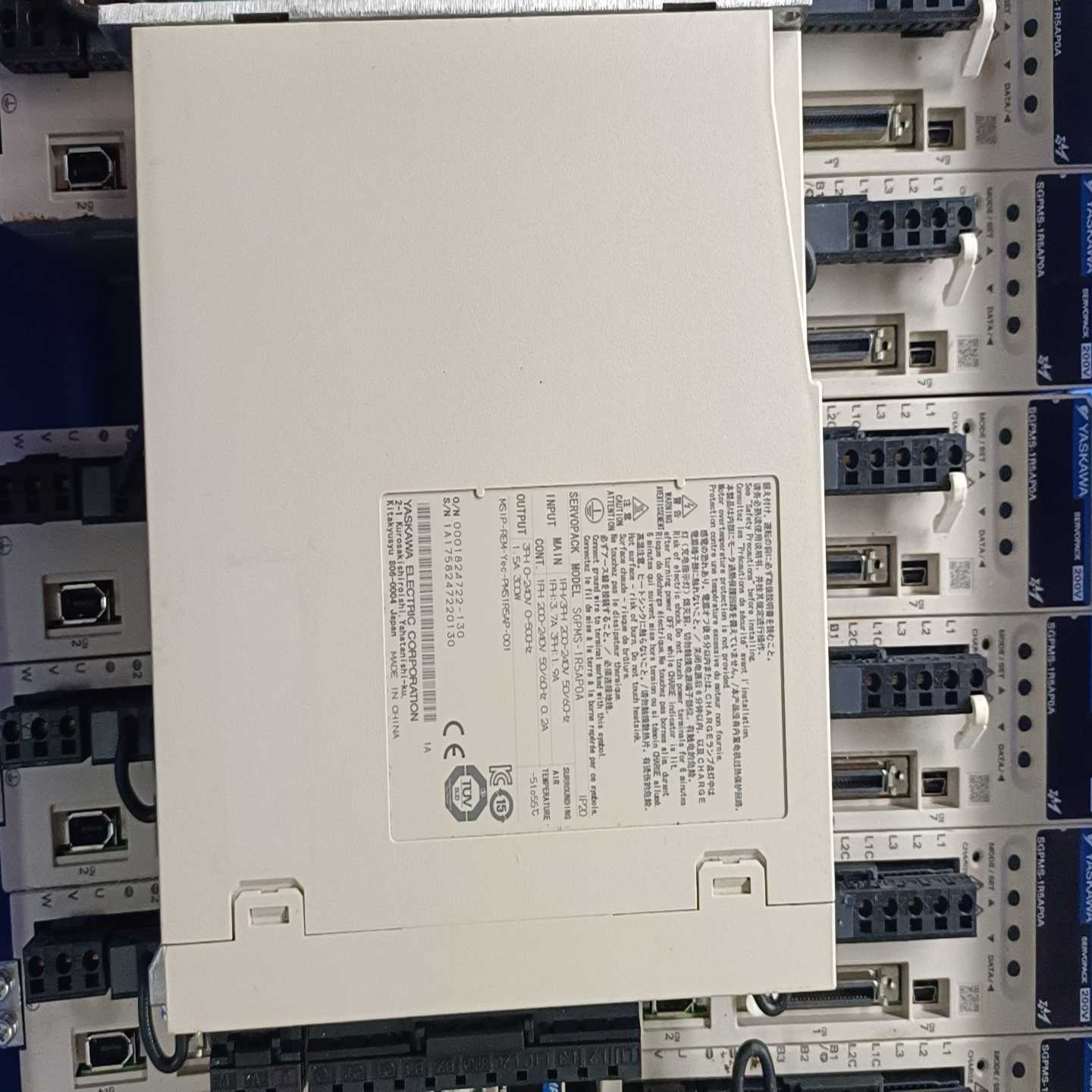安川伺服驱动器SGPMS-1R5AP0A,拆机品,插头齐全,--议价商品