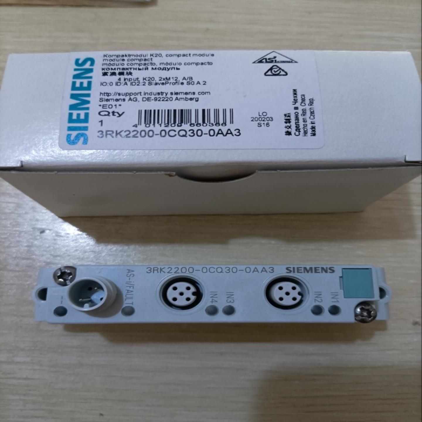 3RK2200-0CQ30-0AA3西门子紧凑模块全新原装正品现货包邮