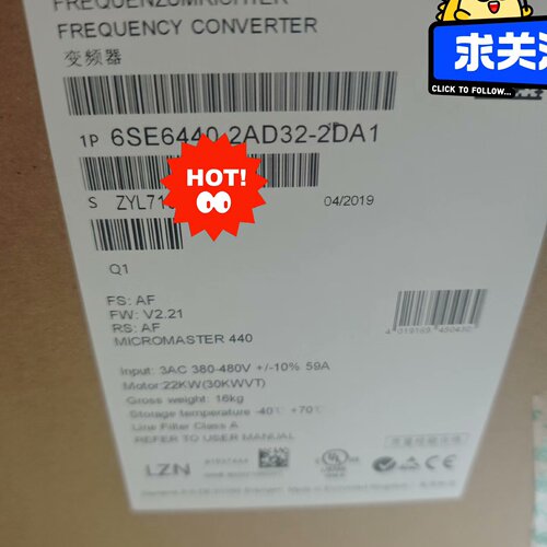 询-440变频器6SE64402AD322DA1安装